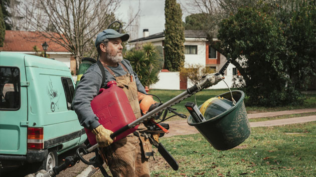Gardener at work