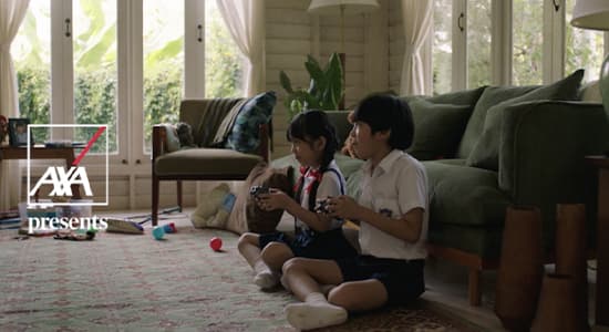 Boy and Girl playing video games - video