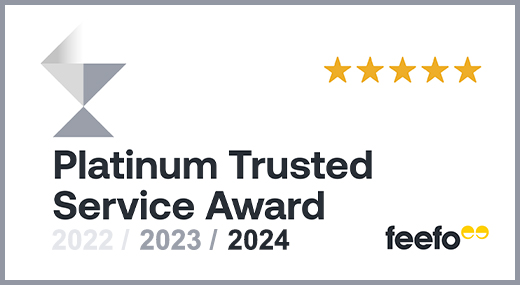 Feefo Platinum Trusted Service Award